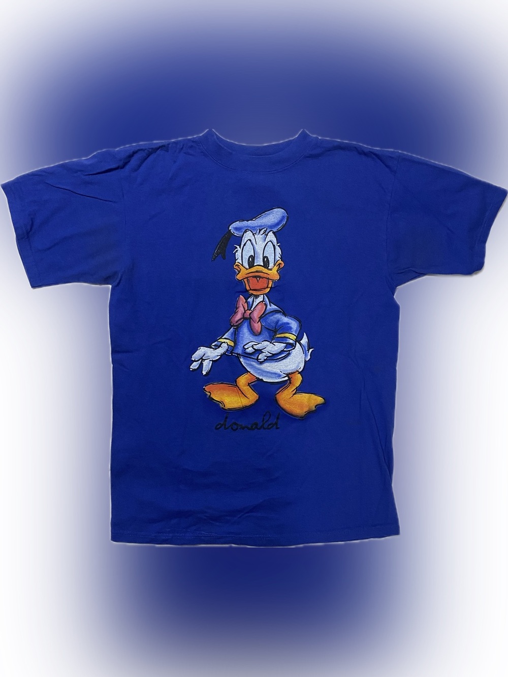 Mickey INC Blue Donald Duck Short Sleeve Graphic Tee